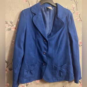 Perfect blue for fall blazer size M by Kim rogers